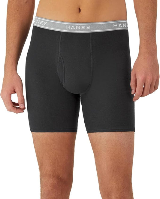 Men's Boxer Briefs, Cool Dri Moisture-Wicking Underwear, Cotton No-Ride-up for Men, Multi-Packs