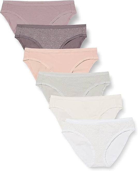 Women's Cotton Bikini Brief Underwear (Available in Plus Size), Multipacks