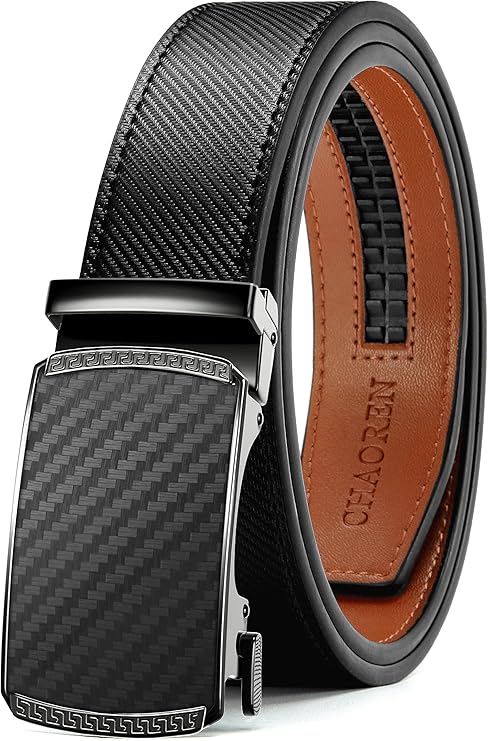 Mens Belt Leather Ratchet Belt - Customizable Fit, Effortless Style (35mm)
