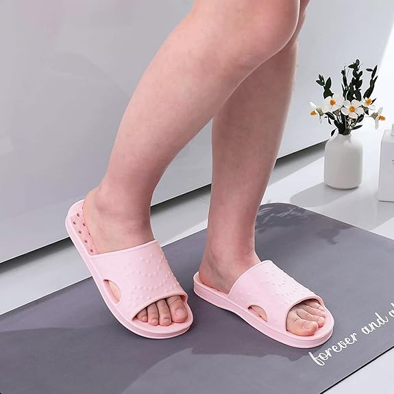 Shower Shoes for Women Men with Arch Support Quick Drying Pool Slides Lightweight Beach Sandals with Drain Holes